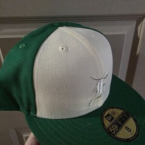 Essentials Fear of God New Era 59FIFTY Fitted - Green & White Size 8